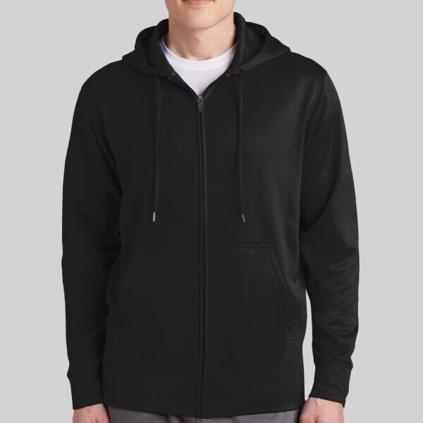 Sport Wick ® Fleece Full Zip Hooded Jacket Thumbnail